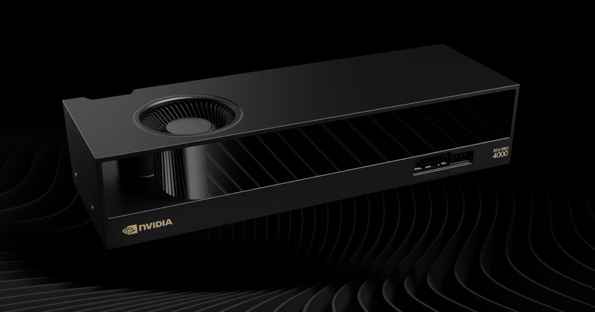 NVIDIA RTX PRO 4000 Blackwell SFF 产品图